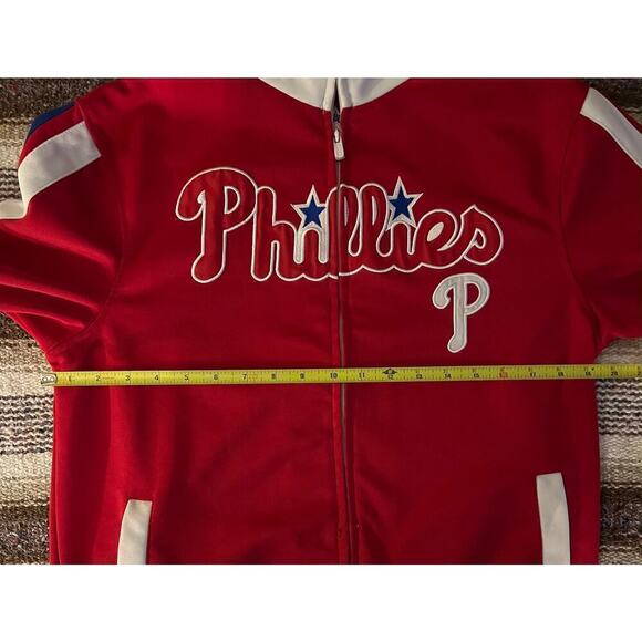 Vintage Philadelphia Phillies MLB baseball jacket stitches - Picture 5 of 7